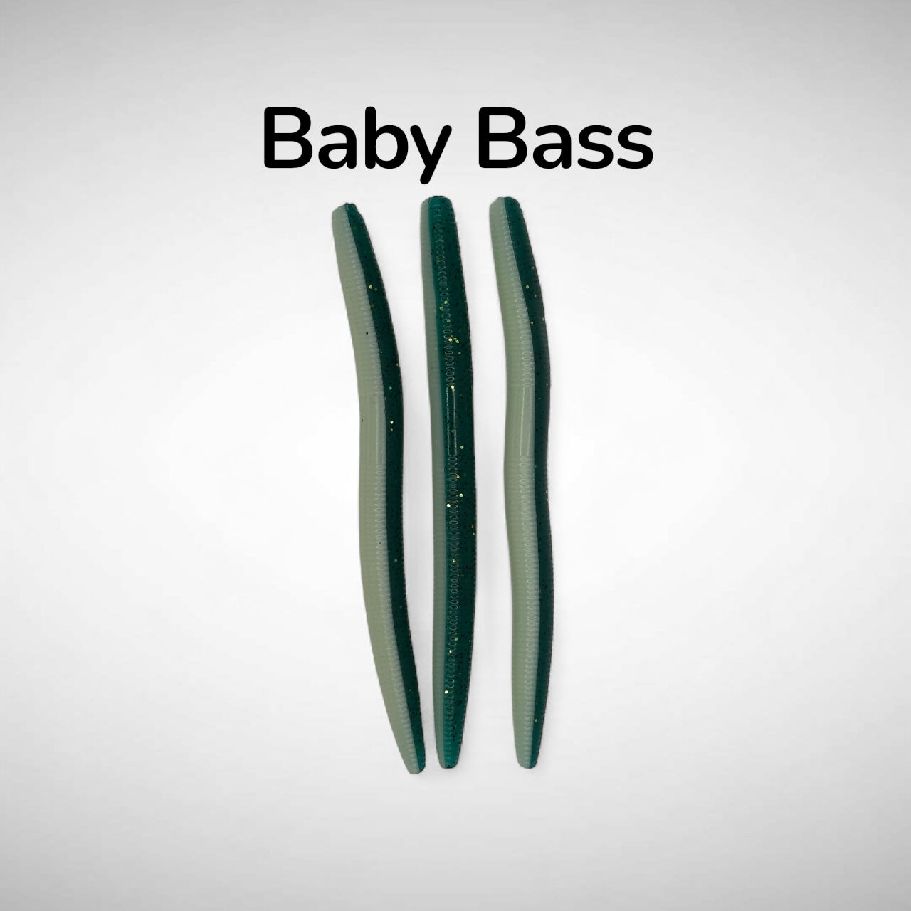 Baby Bass- 5" stick worms- 6 pack