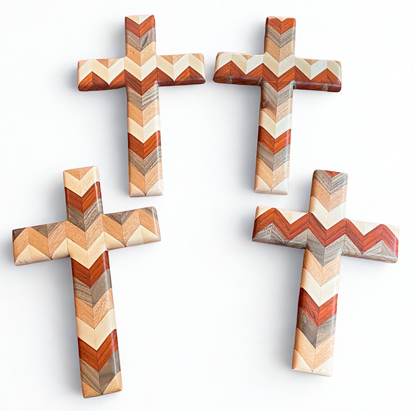 Padauk Chevron Cross