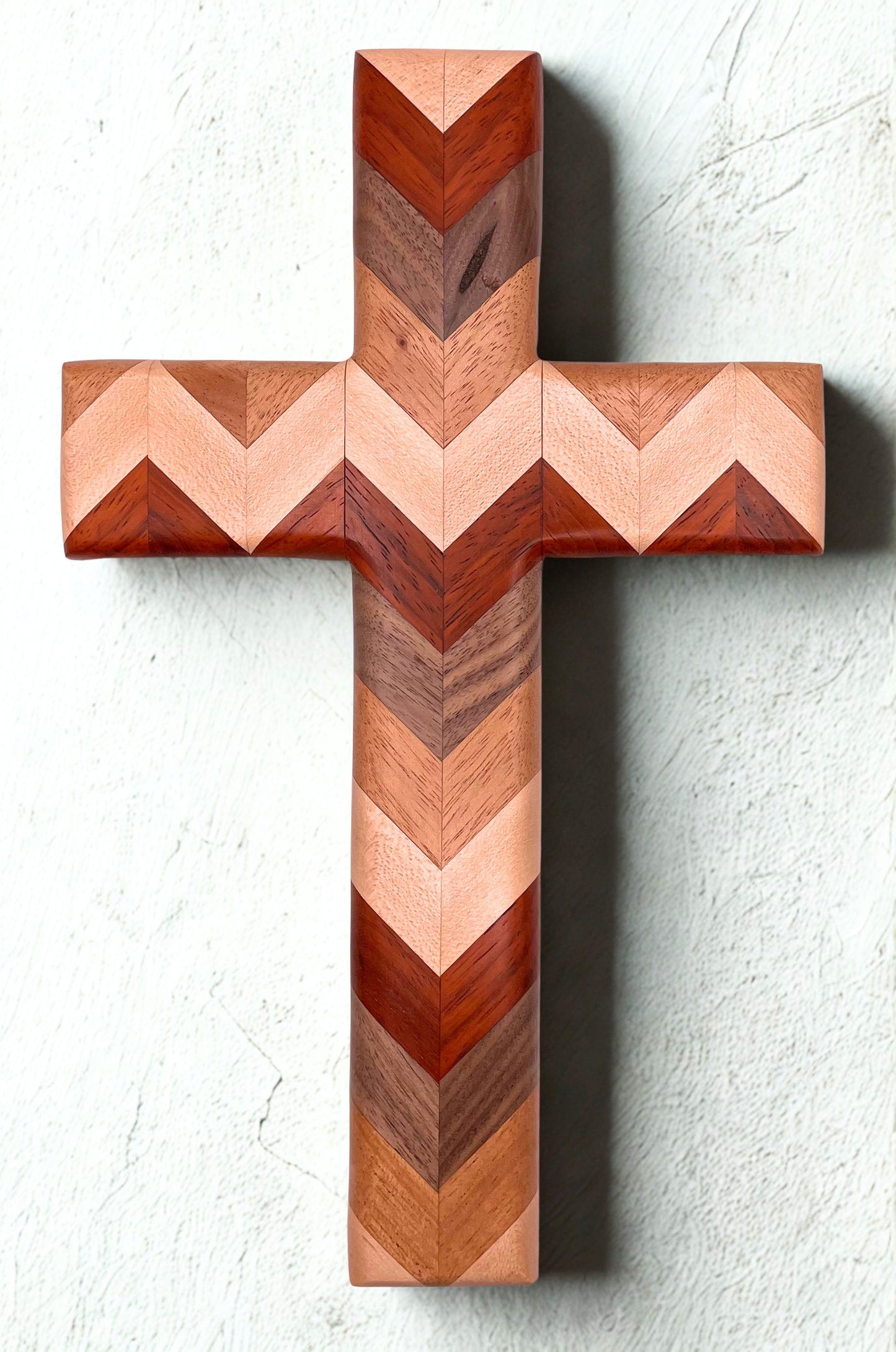 Padauk Chevron Cross