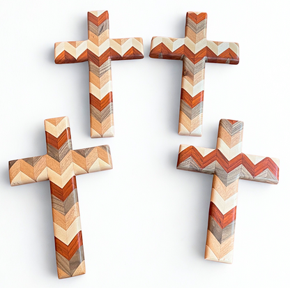 Padauk Chevron Cross