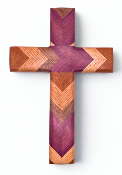 Purple Heart Chevron Cross