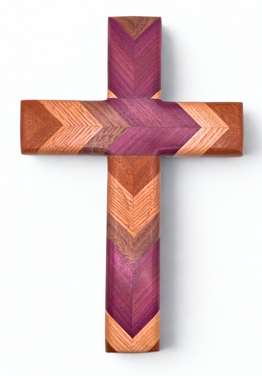 Purple Heart Chevron Cross
