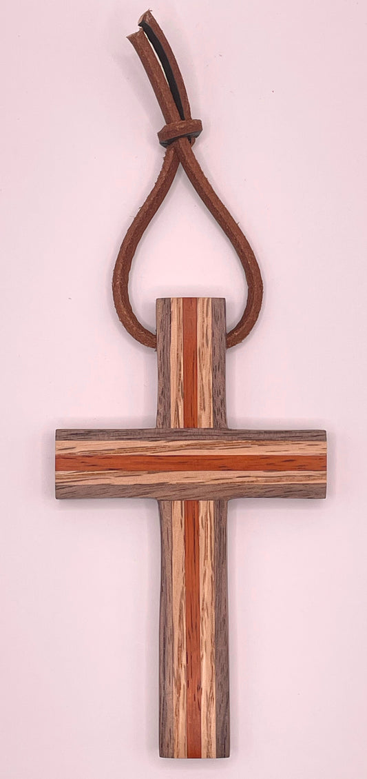 Red Oak Cross Ornament