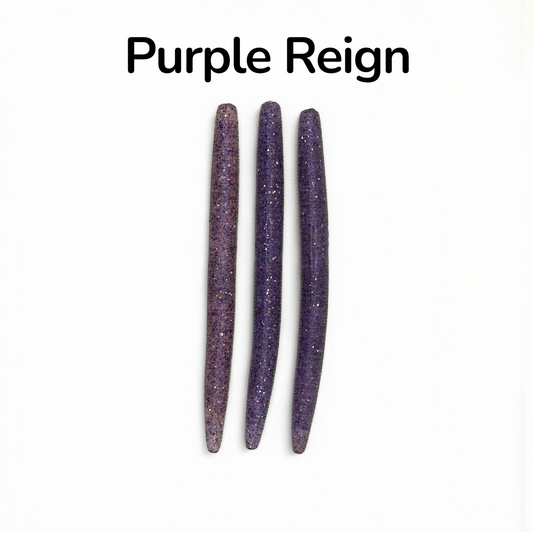 Purple Reign 5" Stick Worms- 6 pack